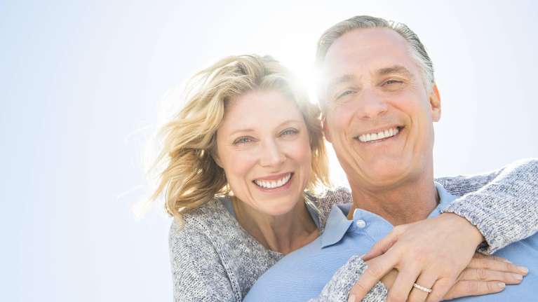 A smiling couple in Scottsdale Arizona